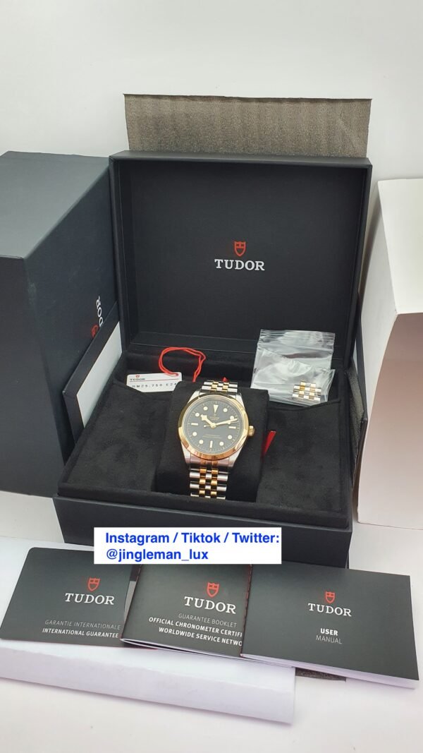 Tudor Black Bay One 41 M79683-0001 M79683 Black 41mm Steel Gold Two Tone Full Set MSRP 8.5K