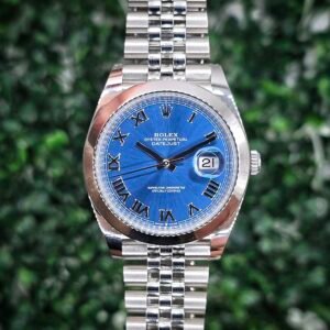 Rolex Datejust 41 126300 126300-0030 Jubilee Domed bezel Yr 2023 Blue Azzurro Roman 41mm Steel Full Set - Image 1