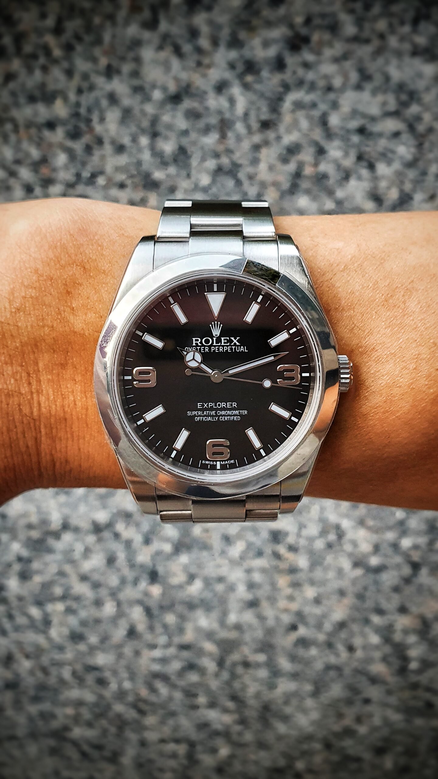 Rolex Explorer I MK 1 214270 Black 39mm Steel Full Set 2015 - Image 1