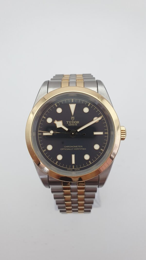 Tudor Black Bay One 41 M79683-0001 M79683 Black 41mm Steel Gold Two Tone Full Set MSRP 8.5K