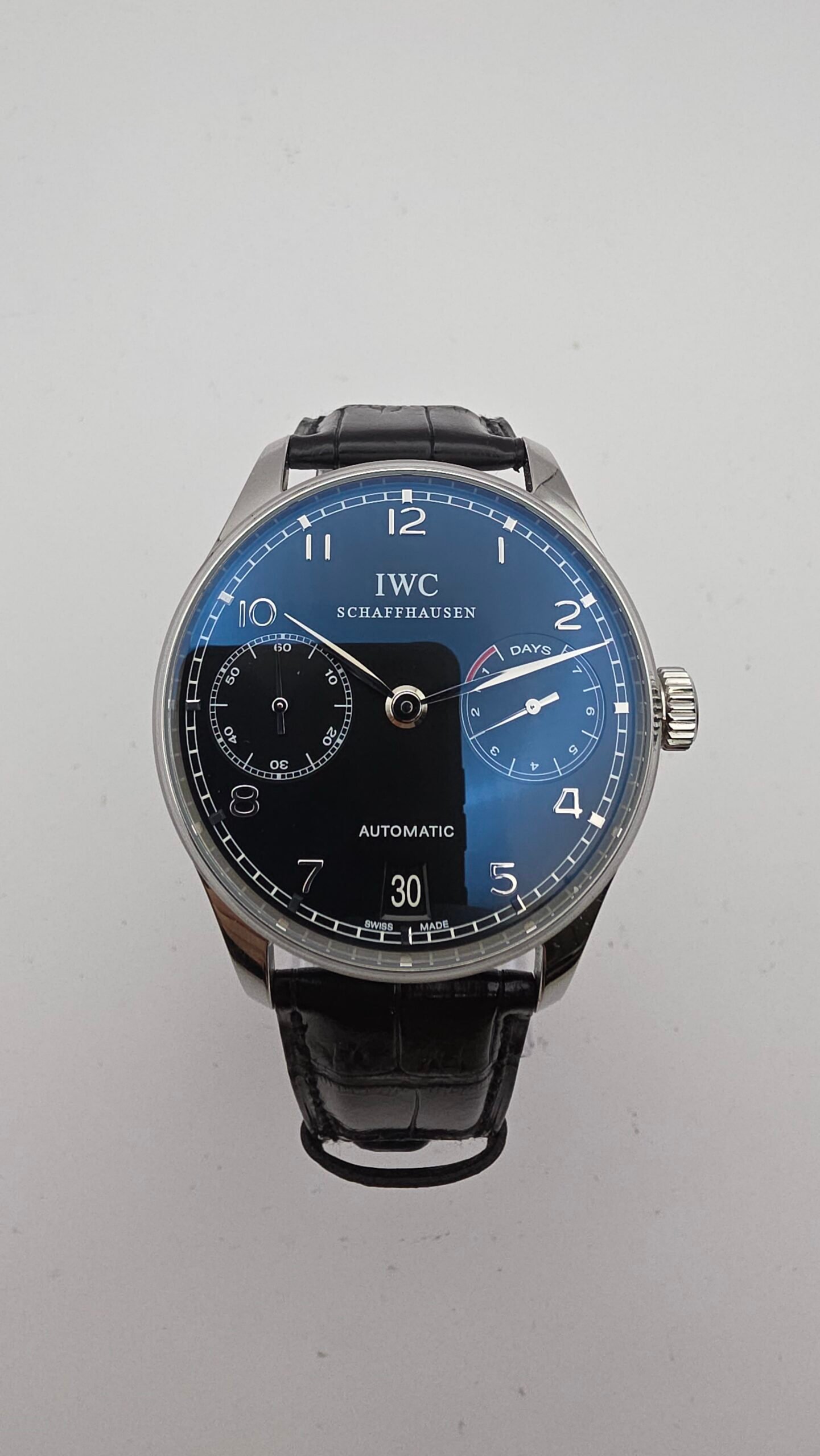 IWC Portuguese Automatic IW500109 7 days reserve 42mm Black Stainless Steel Full Set - Image 2