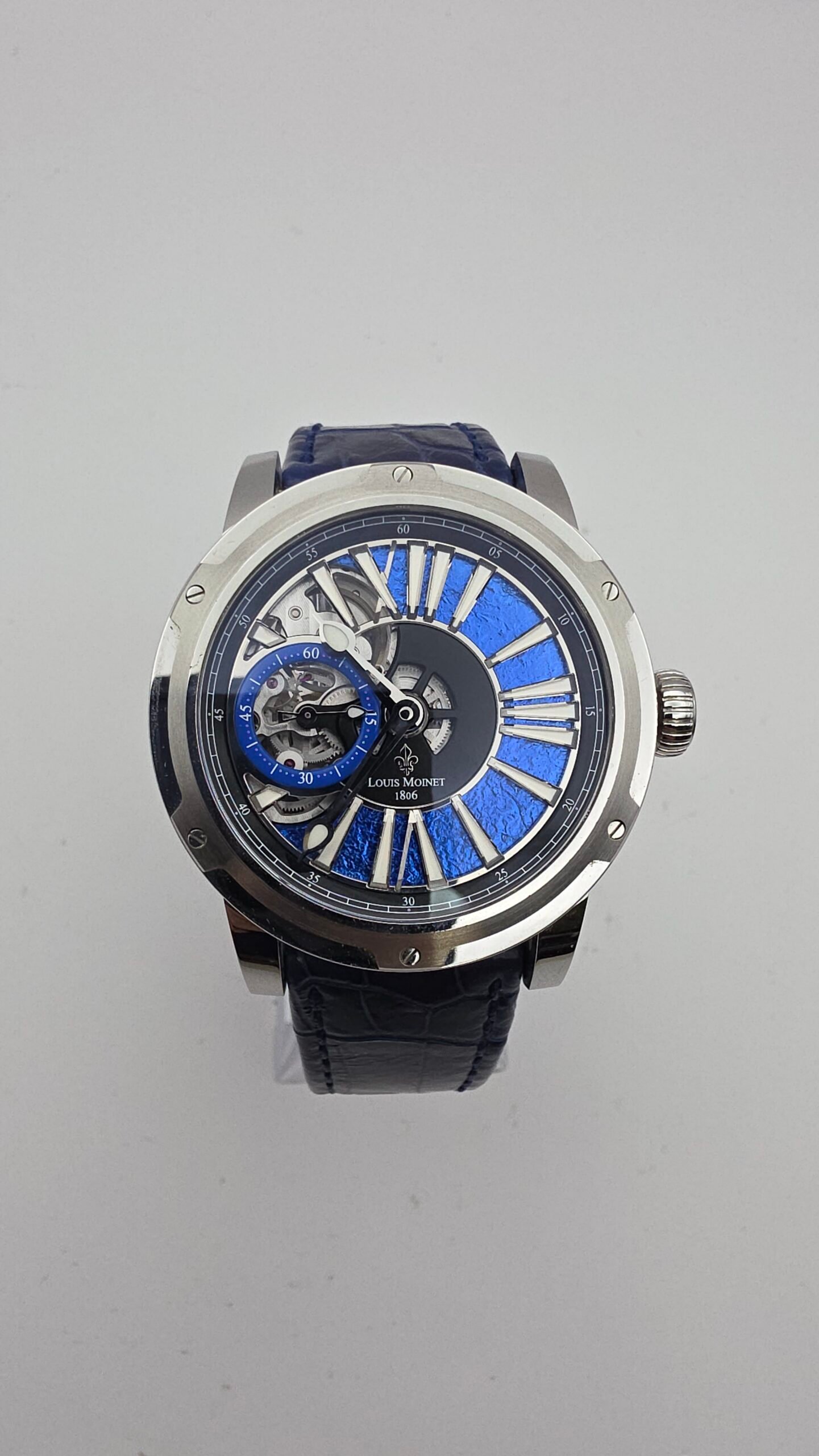 Louis Moinet Metropolis LM-45.10.20 43mm Magic Blue Stainless Steel Ltd Edn 60 pcs Full Set - Image 2