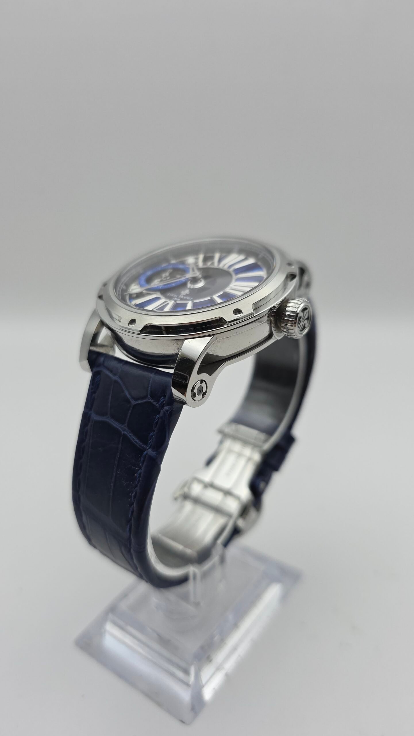 Louis Moinet Metropolis LM-45.10.20 43mm Magic Blue Stainless Steel Ltd Edn 60 pcs Full Set - Image 3