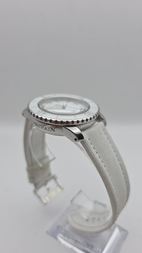 Blancpain Fifty Fathoms Automatic 5015-1127-52A 45mm White Stainless Steel Box and Papers