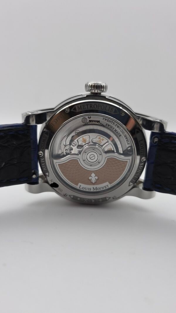 Louis Moinet Metropolis LM-45.10.20 43mm Magic Blue Stainless Steel Ltd Edn 60 pcs Full Set