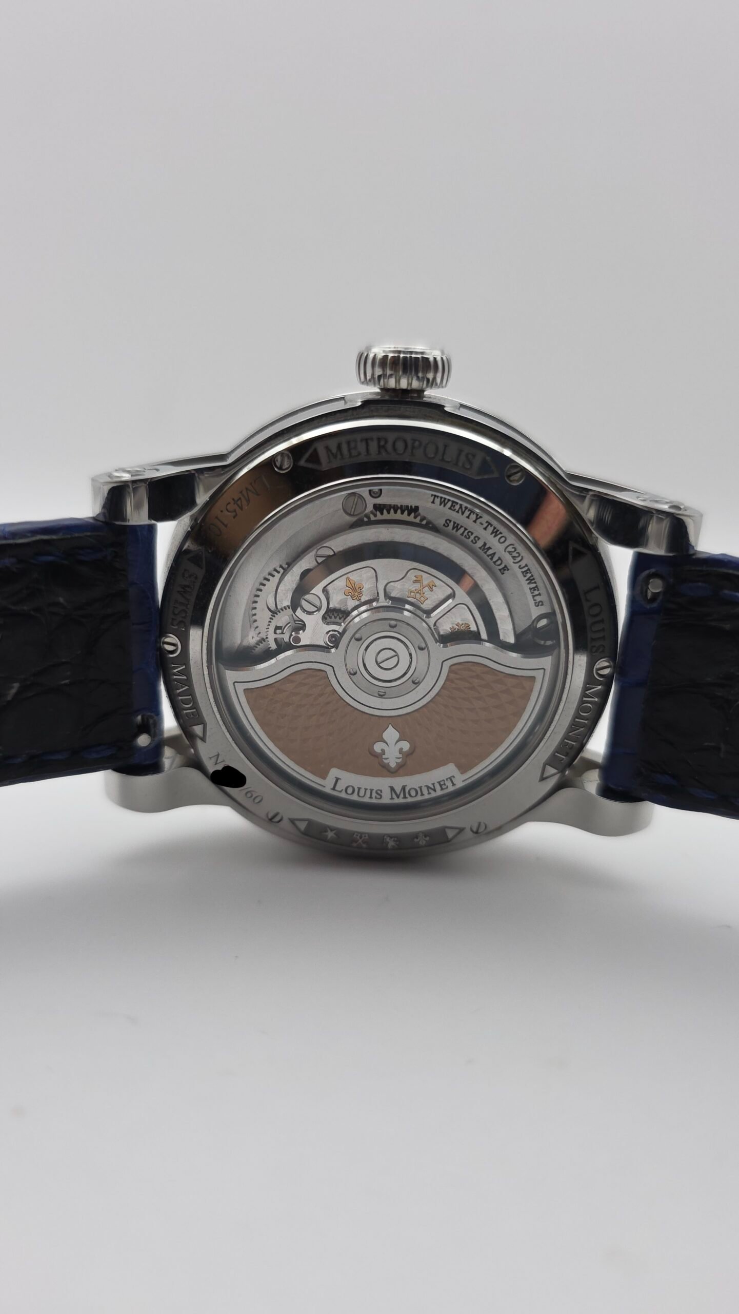 Louis Moinet Metropolis LM-45.10.20 43mm Magic Blue Stainless Steel Ltd Edn 60 pcs Full Set - Image 7