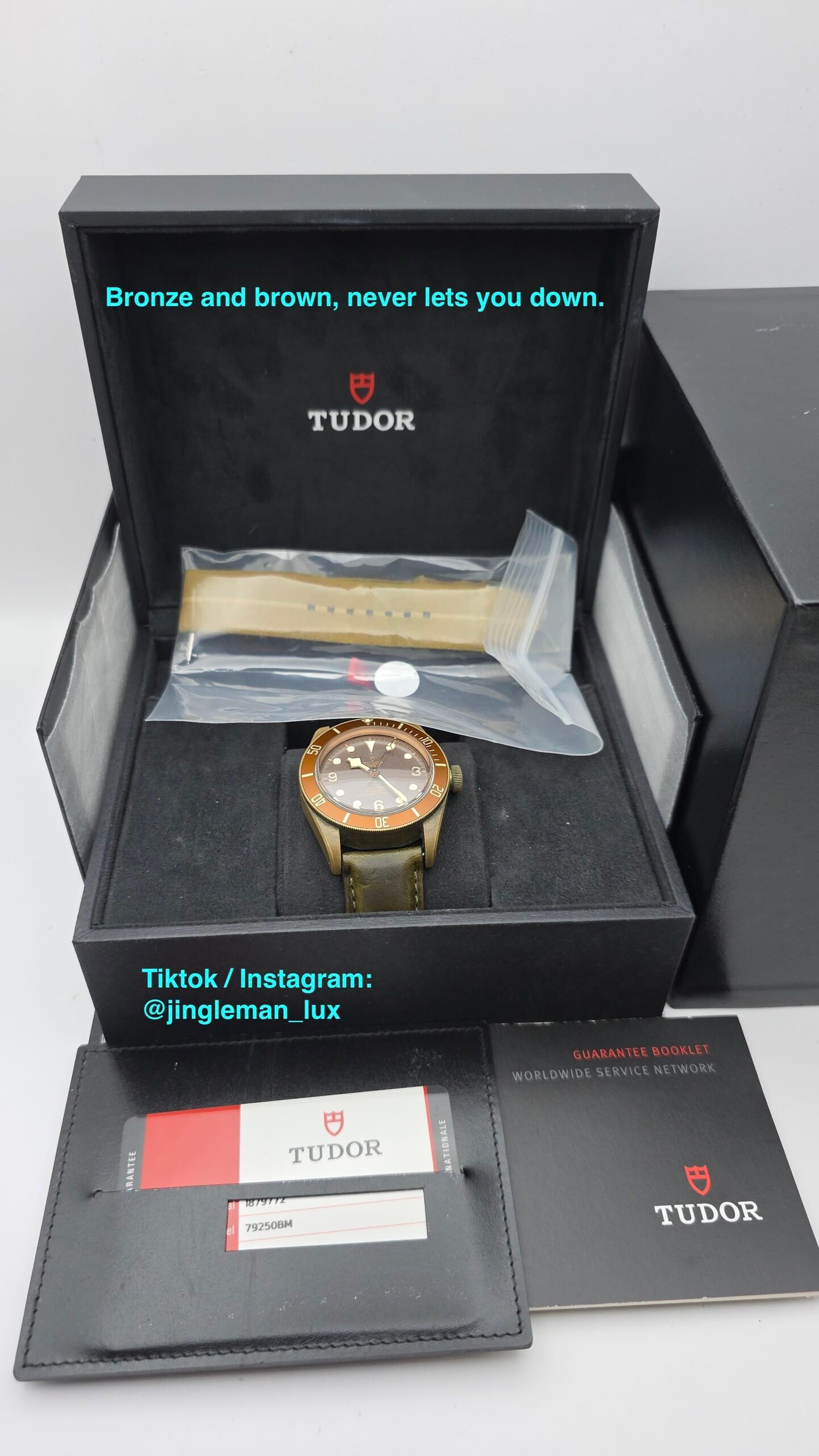Tudor Black Bay Heritage Bronze 79250BM 79250BM-0003 43mm Bronze Brown Full Set - Image 7