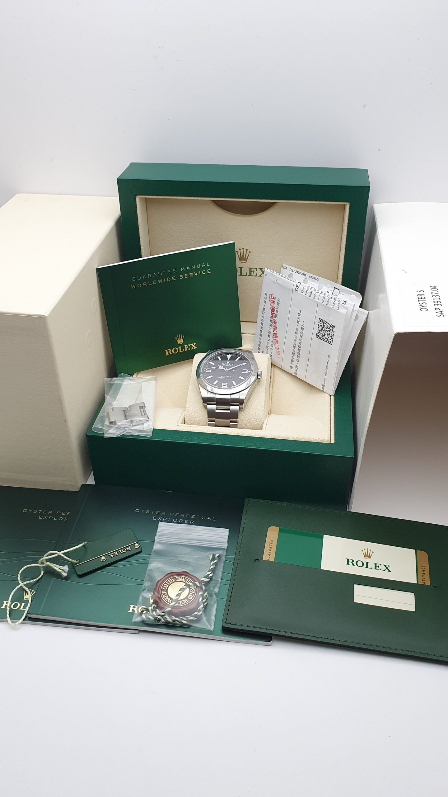 Rolex Explorer I MK 1 214270 Black 39mm Steel Full Set 2015 - Image 8