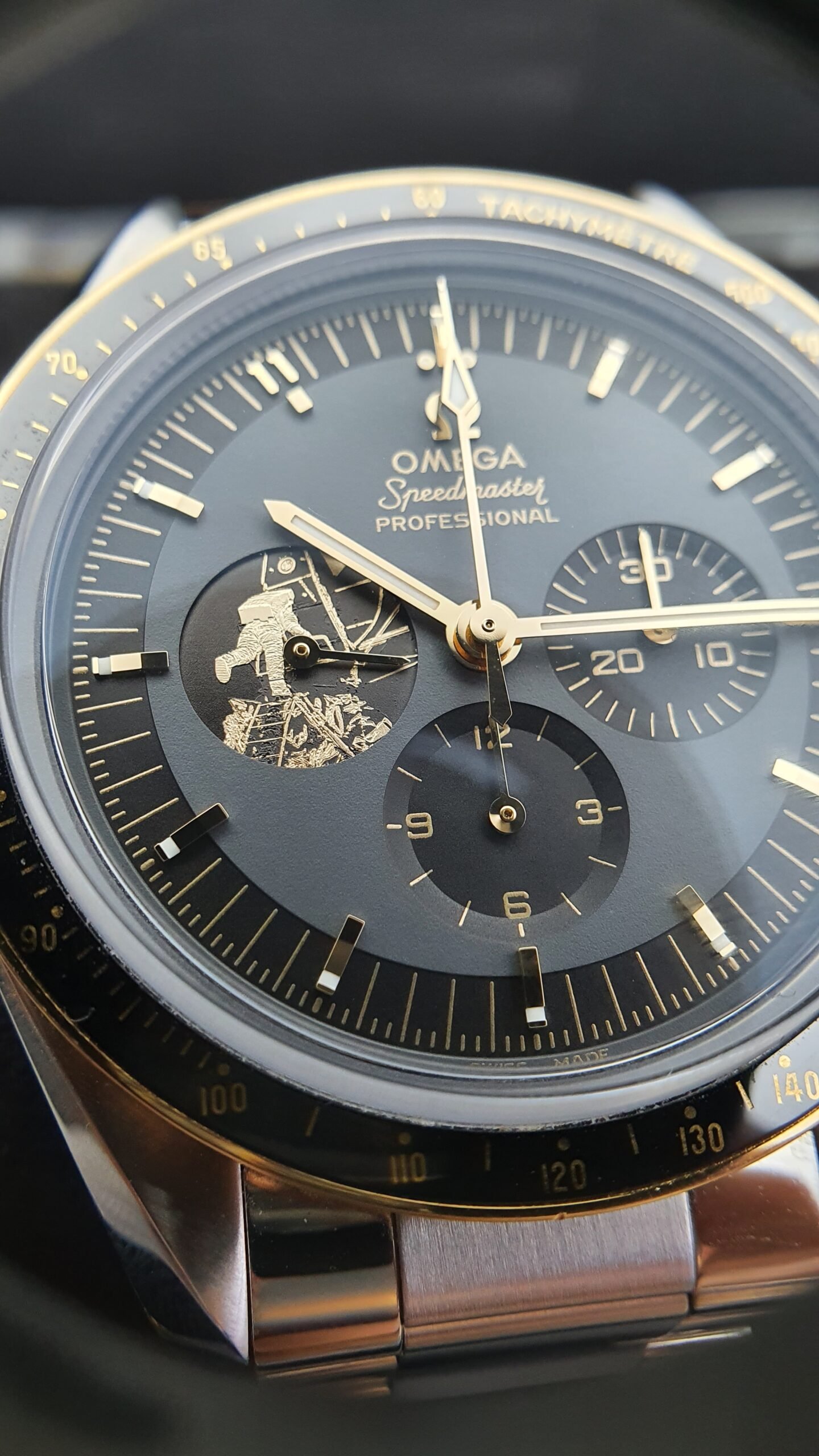 Omega Speedmaster 310.20.42.50.01.001 Apollo 11 50th anniversary 42mm Moonshine Gold Steel Full Set Ltd Ed 6969 piece - Image 2