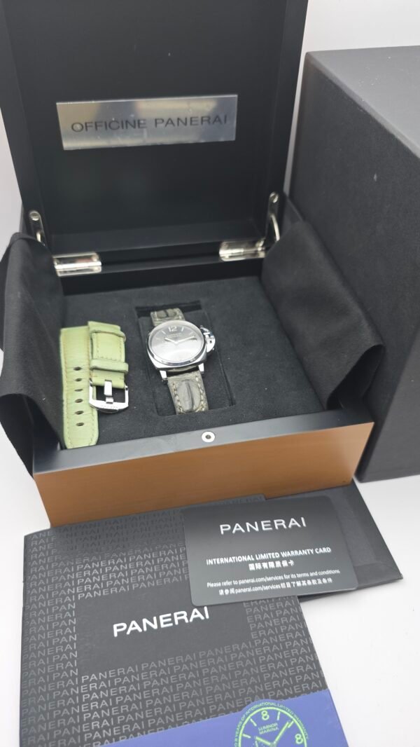 Panerai Luminor Due PAM 755 PAM00755 Automatic 38mm Grey Stainless Steel Full Set