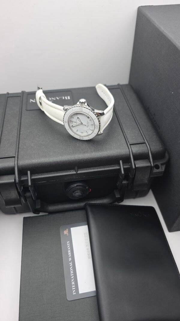 Blancpain Fifty Fathoms Automatic 5015-1127-52A 45mm White Stainless Steel Box and Papers
