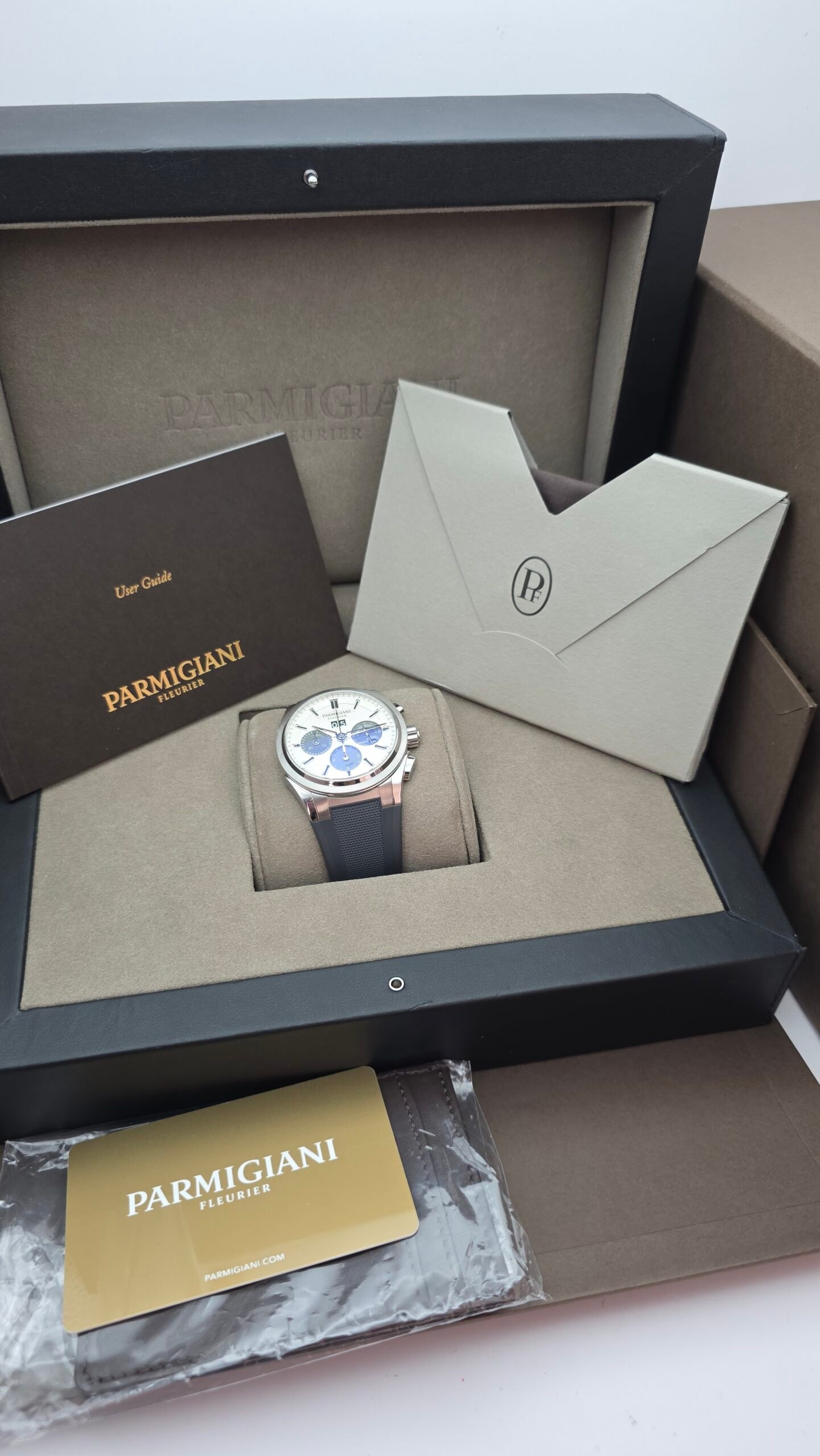Parmigiani Fleurier PF Tonda Gt Chronograph PFC 906-1020001-400181 42mm White Stainless Steel Full Set - Image 9