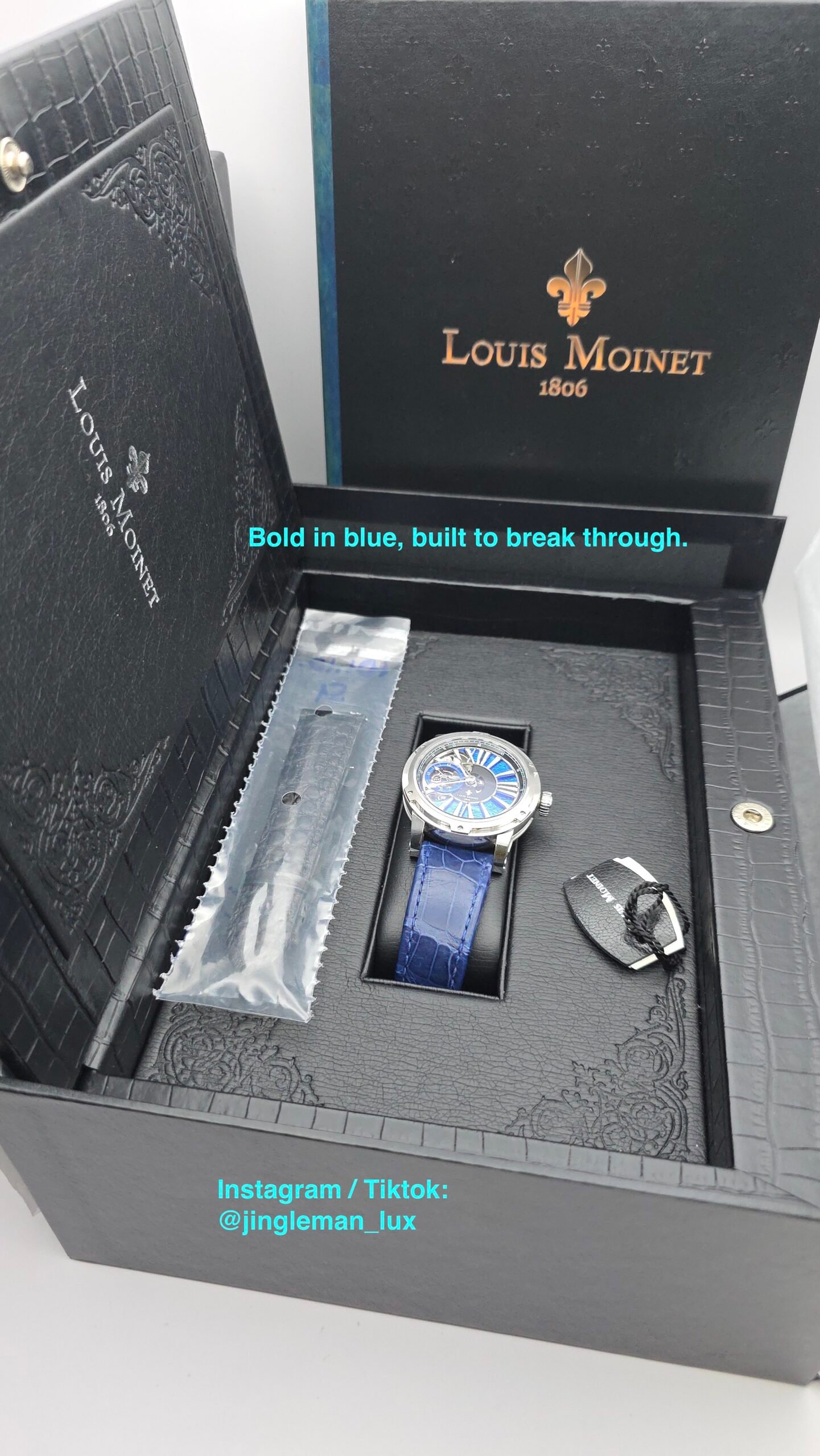 Louis Moinet Metropolis LM-45.10.20 43mm Magic Blue Stainless Steel Ltd Edn 60 pcs Full Set - Image 9