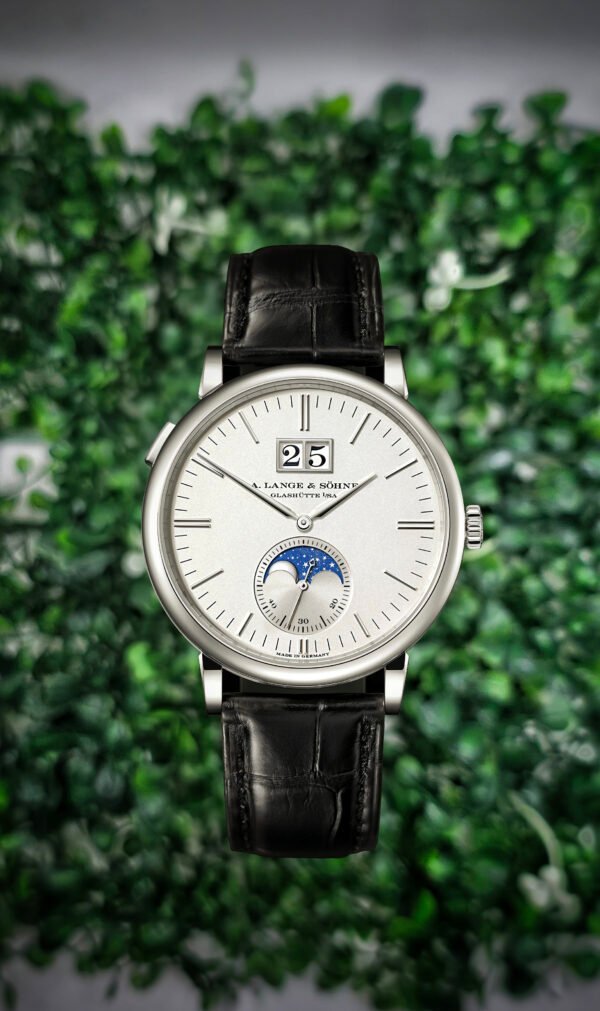 A Lange & Sohne Saxonia Moonphase 384.026 40mm White Gold