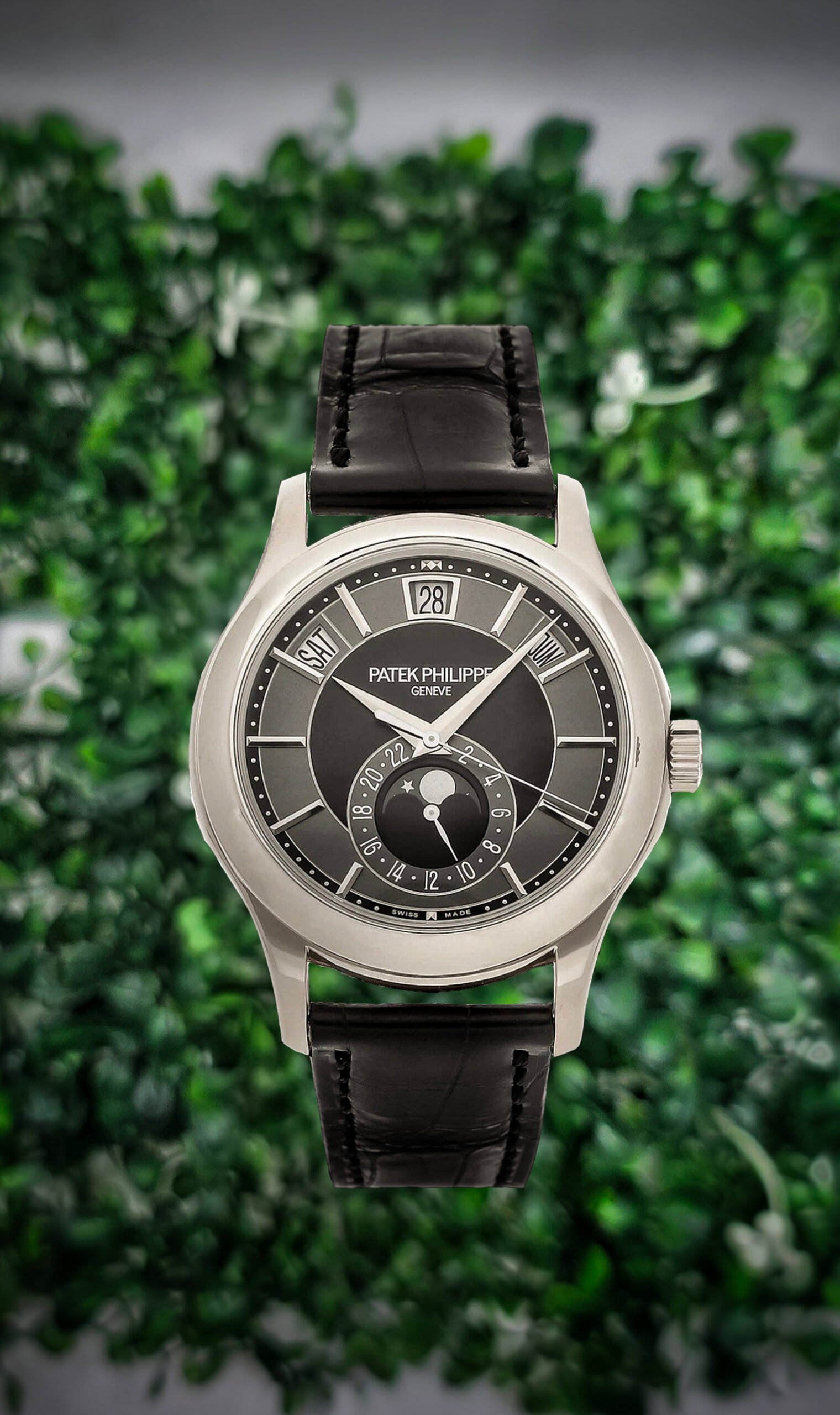 Patek Philippe Annual Calendar 5205G-010 40mm Black White Gold - Image 1