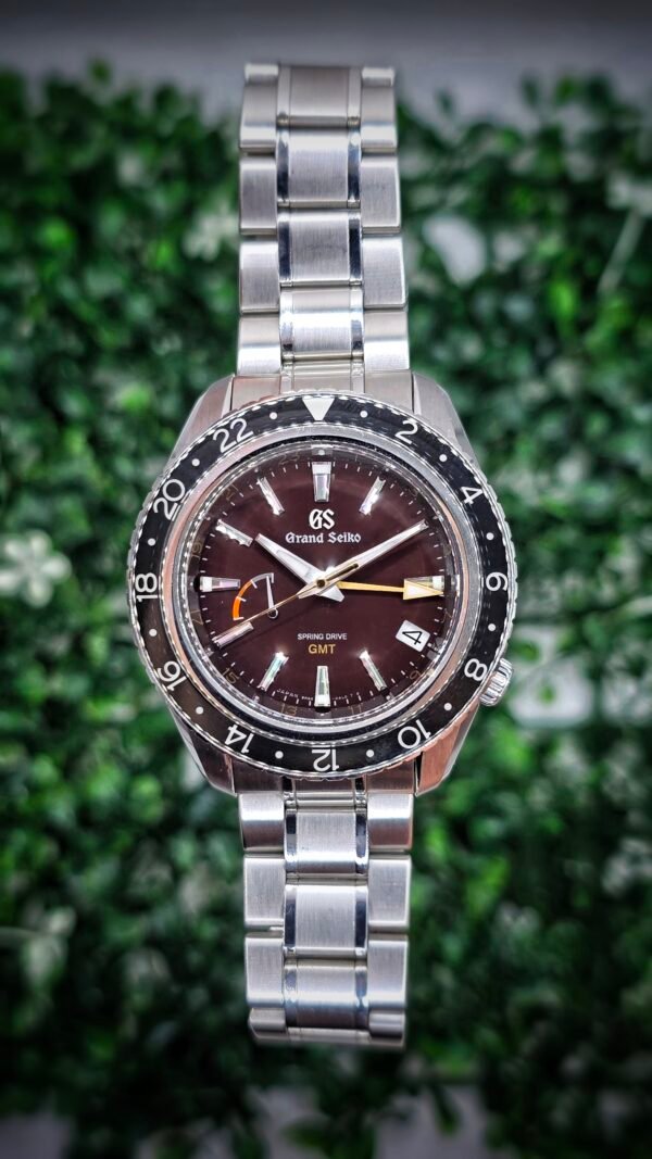 Grand Seiko GMT Sport Collection SBGE245 SBGE245G Ltd 600 pcs Spring Drive 44mm Stainless Steel Red Full Set MSRP 8.9K