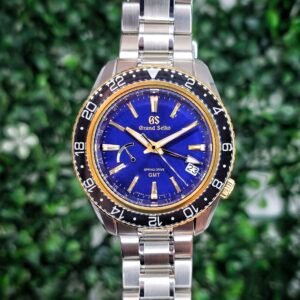 Grand Seiko Sport Collection GMT SBGE248 SBGE248G 44mm Steel Gold Blue Full Set MSRP 18K - Image 1