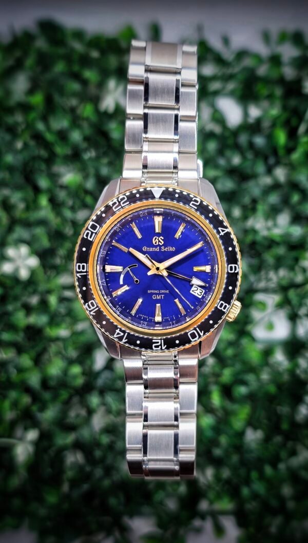 Grand Seiko Sport Collection GMT SBGE248 SBGE248G 44mm Steel Gold Blue Full Set MSRP 18K