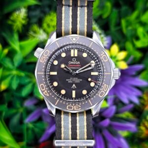 Omega James Bond Seamaster Diver 300m 210.92.42.20.01.001 No Time To Die NTTD 42mm Titanium Brown Full Set - Image 1