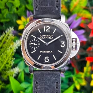 Panerai Luminor Marina PAM 111 PAM00111 44mm Black Steel Complete Set Box Papers - Image 1