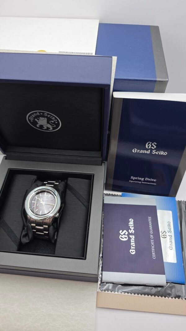 Grand Seiko GMT Sport Collection SBGE245 SBGE245G Ltd 600 pcs Spring Drive 44mm Stainless Steel Red Full Set MSRP 8.9K