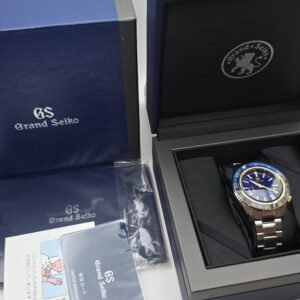 Grand Seiko Sport Collection GMT SBGE248 SBGE248G 44mm Steel Gold Blue Full Set MSRP 18K - Image 9