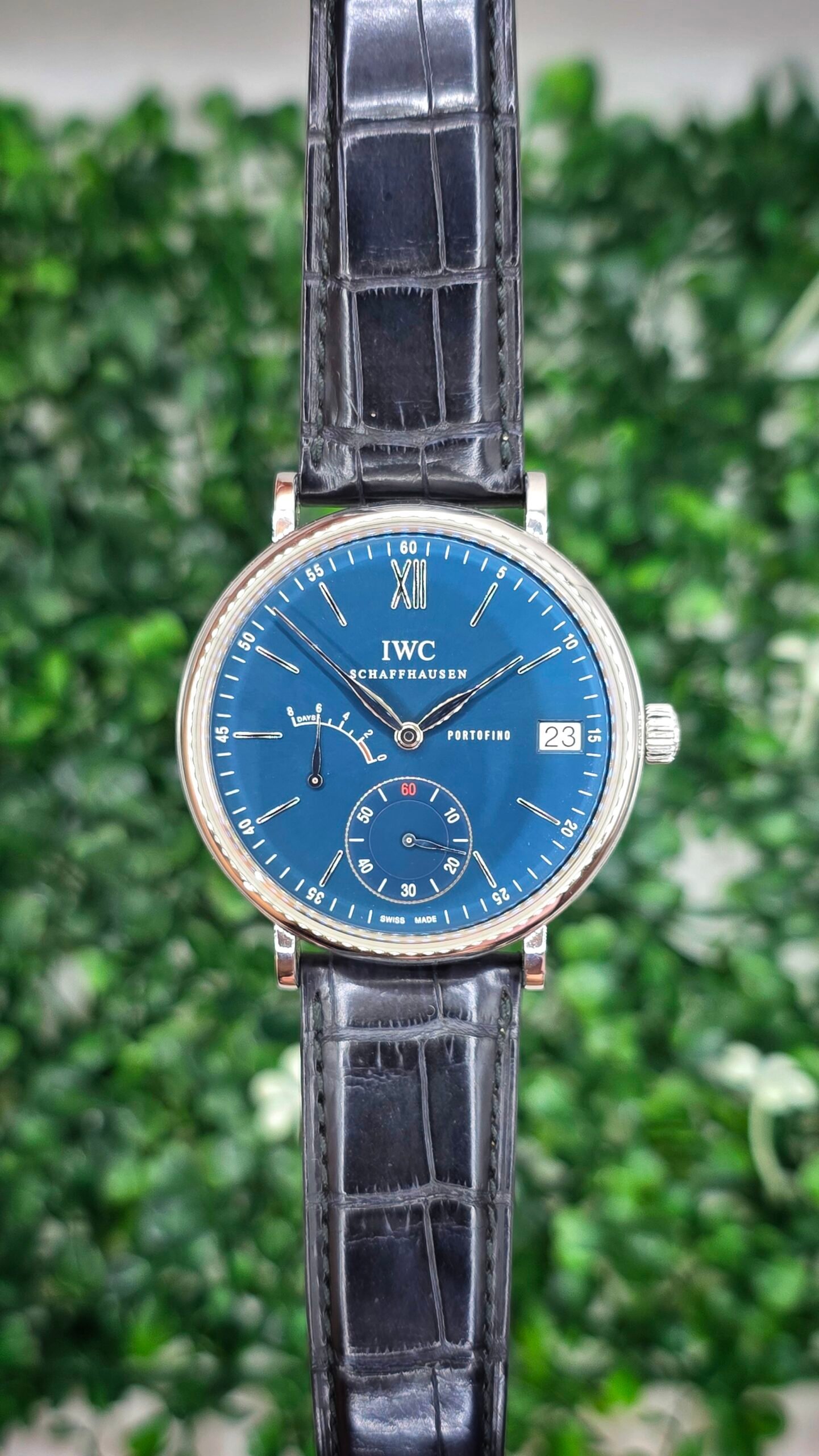 IWC Portofino hand wound 8 days IW510106 45mm Blue Steel Full Set - Image 1