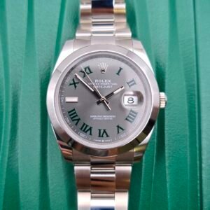 JULY 2026 Rolex Datejust 41 126300 126300-0013 Wimbledon 41mm Grey Green Steel Full Set - Image 1