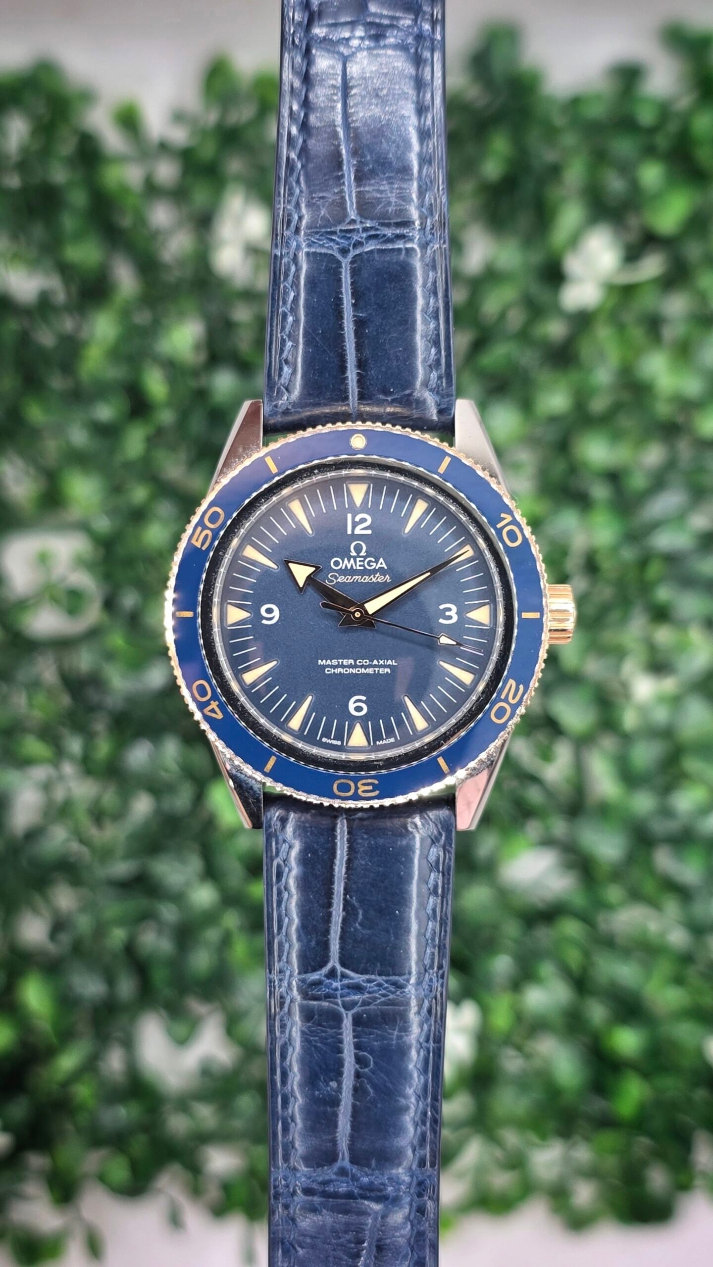 Omega seamaster 300 233.62.41.21.03.001 41mm Blue Titanium Sedna gold - Image 1