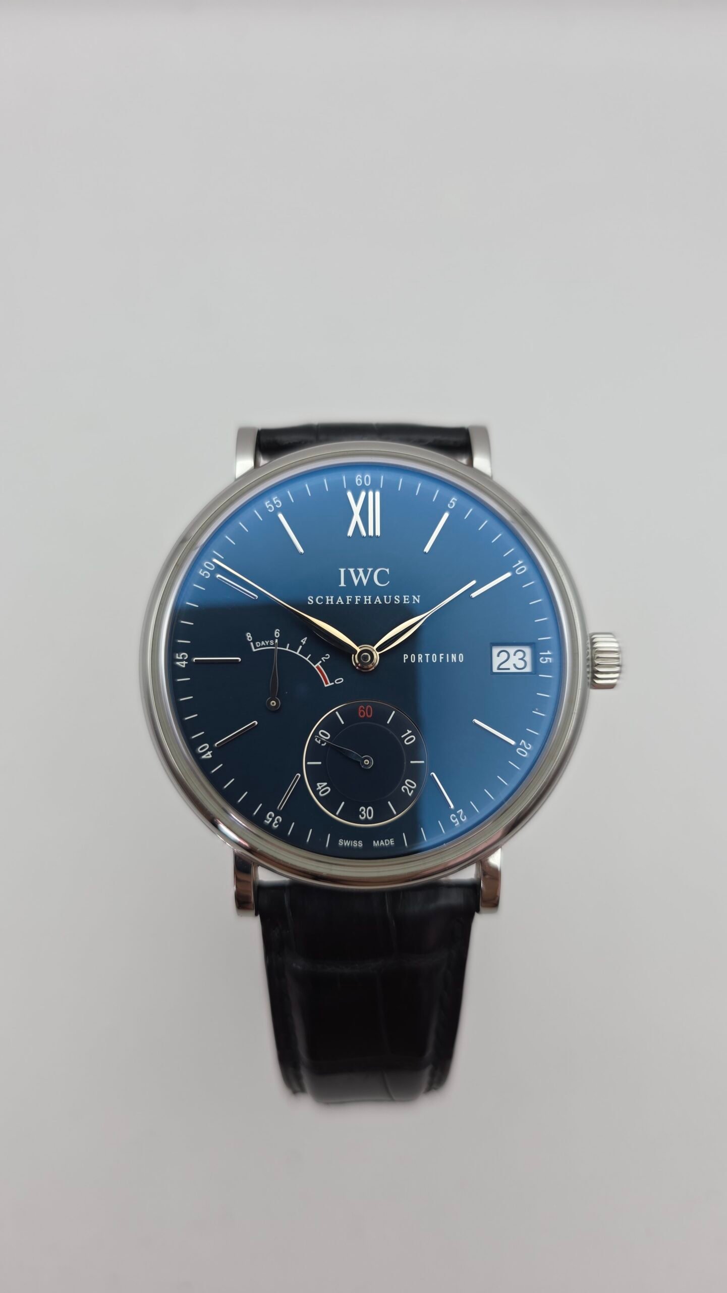 IWC Portofino hand wound 8 days IW510106 45mm Blue Steel Full Set - Image 2