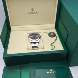 JULY 2026 Rolex Datejust 41 126300 126300-0013 Wimbledon 41mm Grey Green Steel Full Set - Image 9