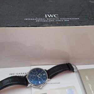 IWC Portofino hand wound 8 days IW510106 45mm Blue Steel Full Set - Image 9