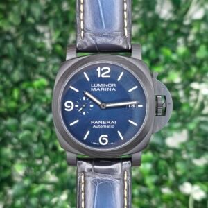 [WARRANTY to 2031] Panerai Luminor Marina Carbotech Blu Notte PAM 1664 PAM01664 44mm Carbotech Carbon Blue Full Set MSRP 18K - Image 1