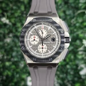 STICKERED Audemars Piguet AP Royal Oak Offshore Reverse Panda Chronograph Novelty 26400IO.OO.A004CA.01 26400IO 44mm Titanium Grey Full Set - Image 1