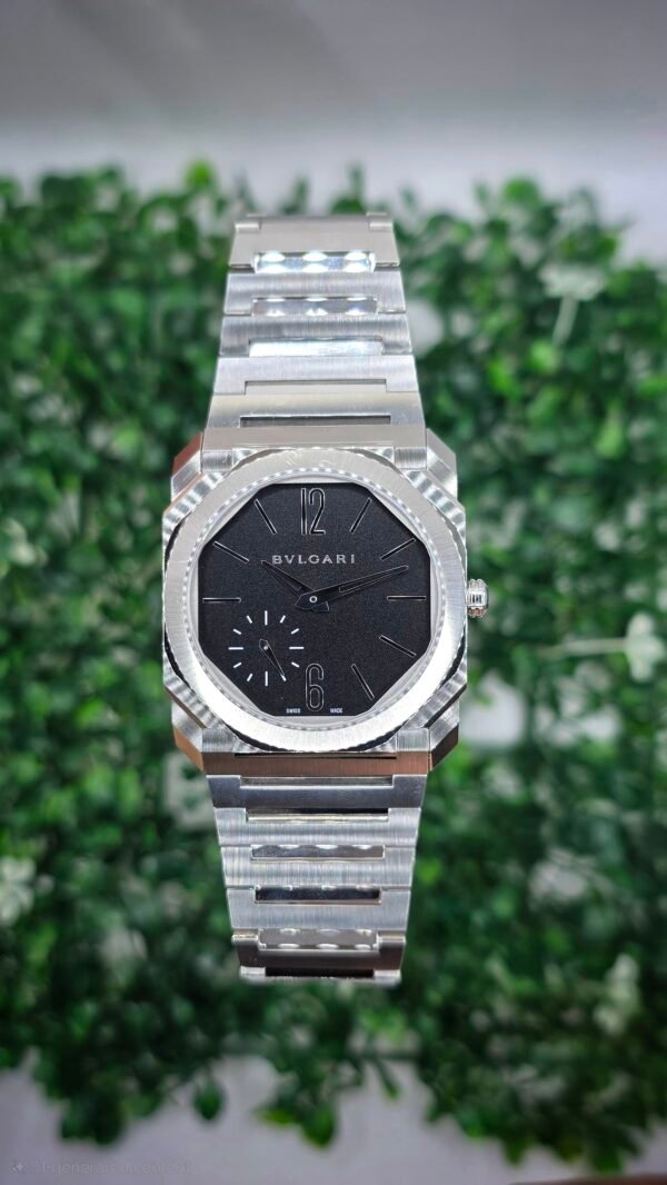UNDER WARRANTY Bulgari Bvlgari Octo Finissimo 103297 40mm Steel Black Full Set MSRP 19K