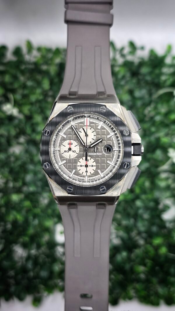 STICKERED Audemars Piguet AP Royal Oak Offshore Reverse Panda Chronograph Novelty 26400IO.OO.A004CA.01 26400IO 44mm Titanium Grey Full Set