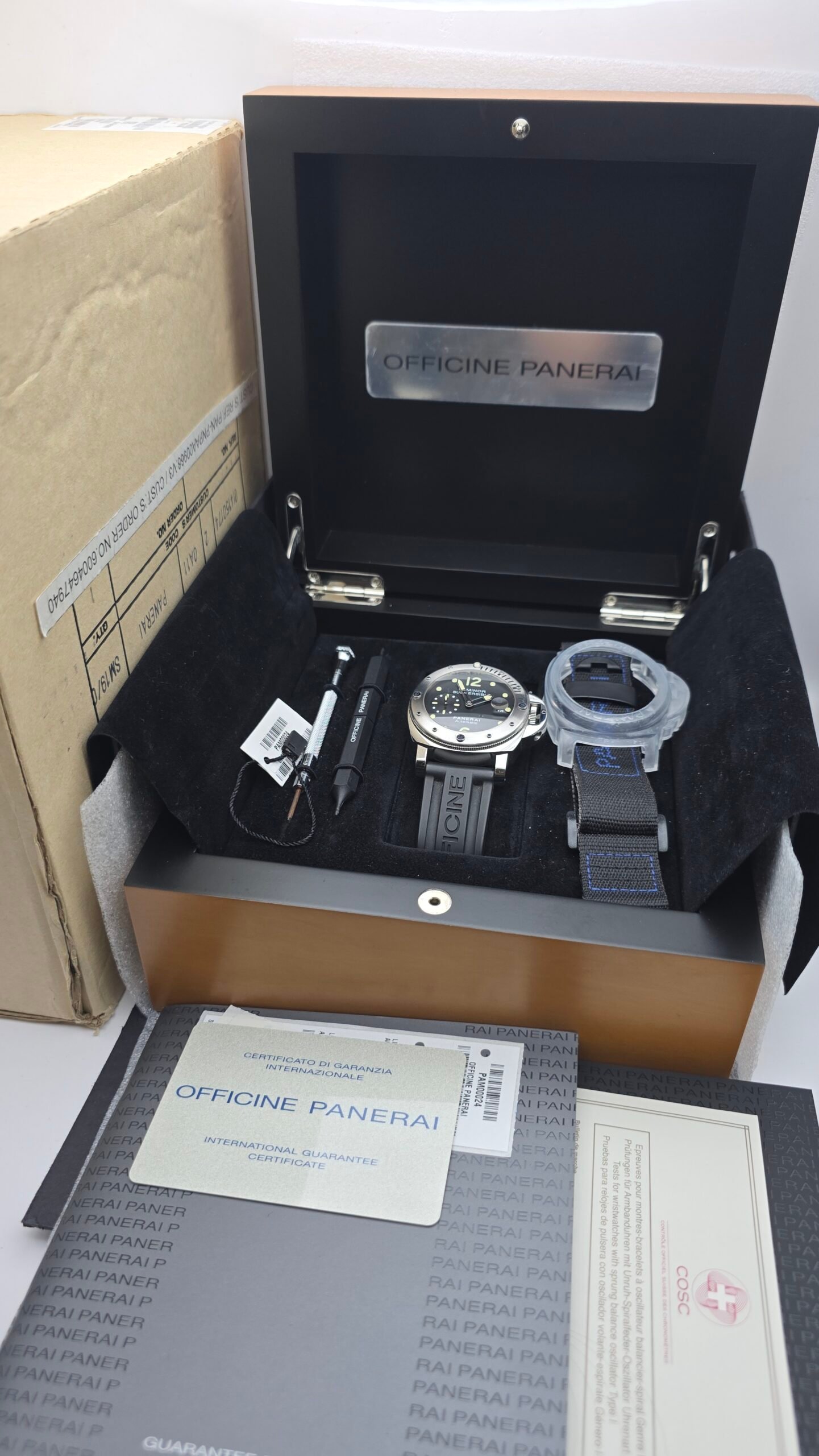 Panerai Luminor Submersible PAM 24 PAM00024 44mm Steel Black Full Set - Image 10