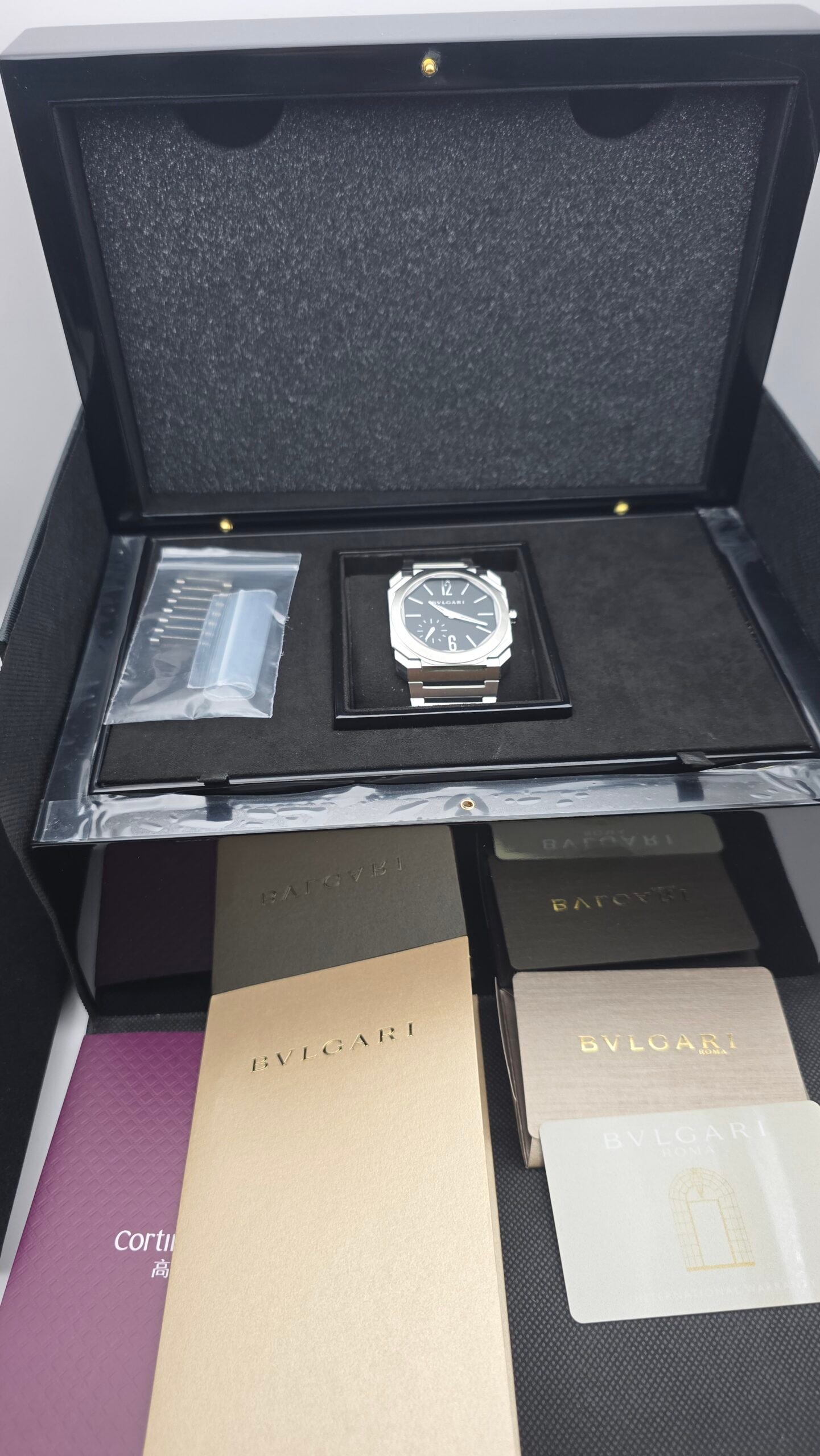 UNDER WARRANTY Bulgari Bvlgari Octo Finissimo 103297 40mm Steel Black Full Set MSRP 19K - Image 10