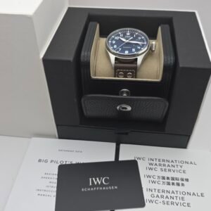 IN WARRANTY IWC Big Pilot Le Petit Prince 7 days IW501002 46mm Steel Blue Full Set MSRP 19K - Image 10
