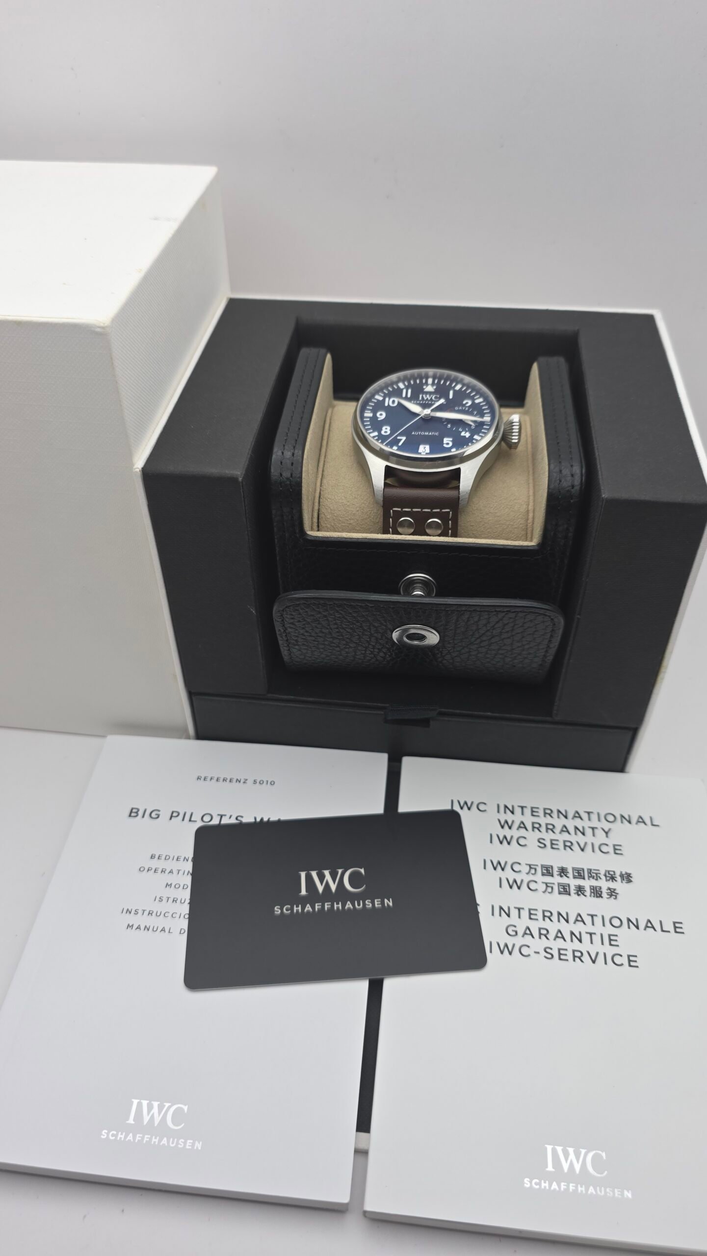 IN WARRANTY IWC Big Pilot Le Petit Prince 7 days IW501002 46mm Steel Blue Full Set MSRP 19K - Image 10