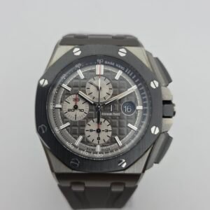 STICKERED Audemars Piguet AP Royal Oak Offshore Reverse Panda Chronograph Novelty 26400IO.OO.A004CA.01 26400IO 44mm Titanium Grey Full Set - Image 2