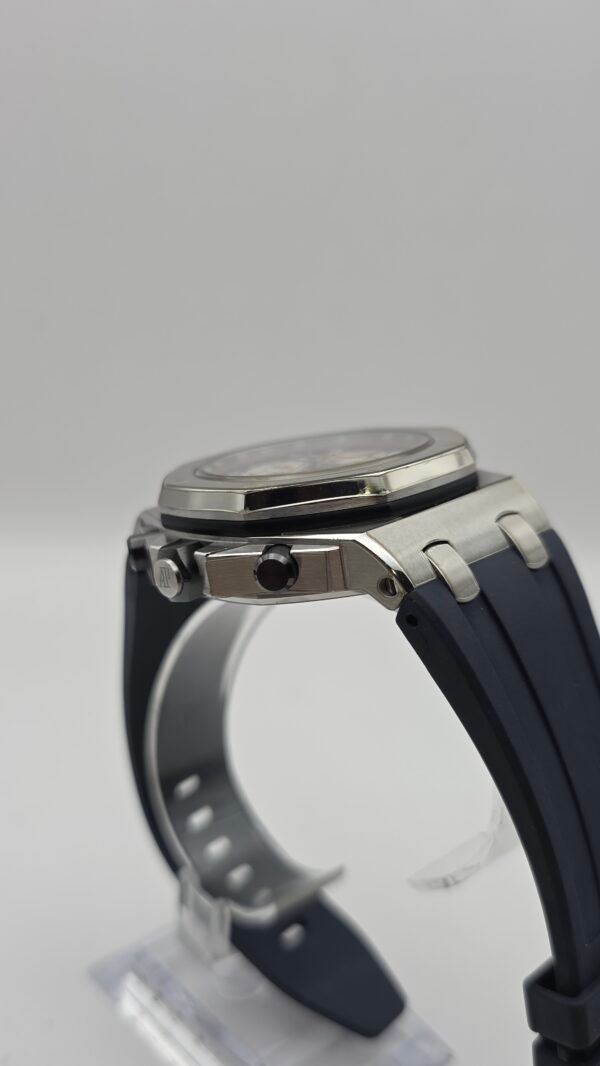 STICKERED Audemars Piguet AP Royal Oak Offshore Navy Chronograph 26470ST.OO.A027CA.01 26470ST 42mm Steel Blue Full Set