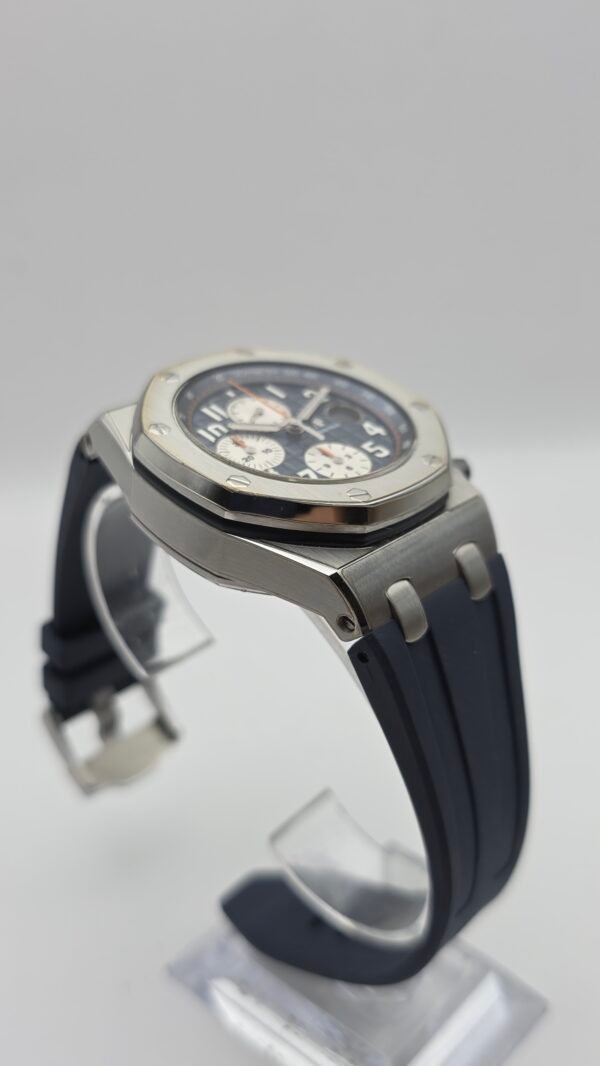 STICKERED Audemars Piguet AP Royal Oak Offshore Navy Chronograph 26470ST.OO.A027CA.01 26470ST 42mm Steel Blue Full Set