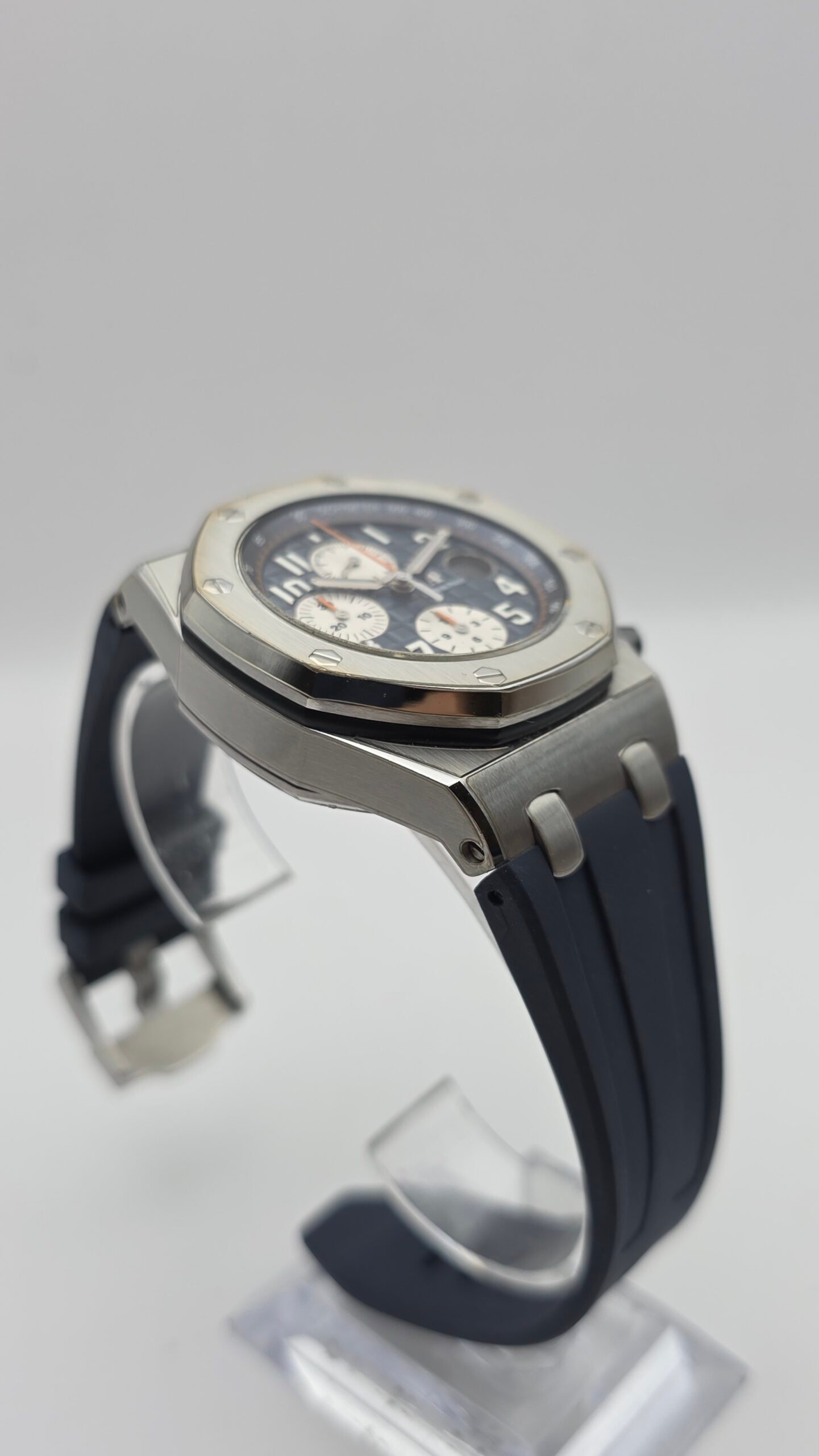 STICKERED Audemars Piguet AP Royal Oak Offshore Navy Chronograph 26470ST.OO.A027CA.01 26470ST 42mm Steel Blue Full Set - Image 6