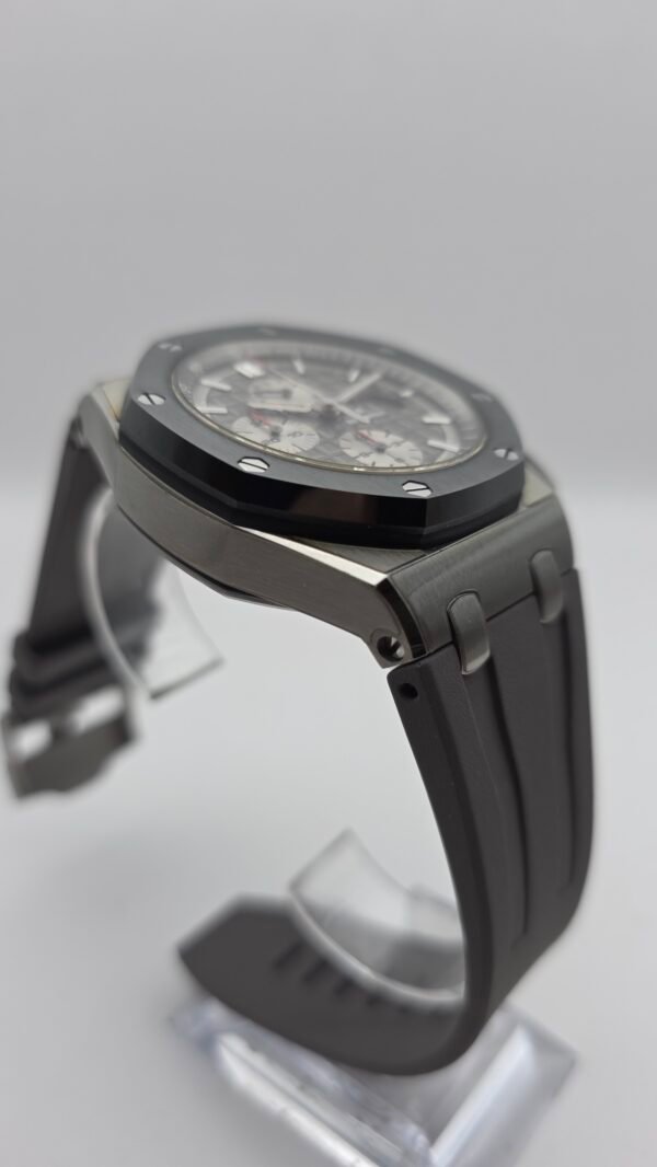 STICKERED Audemars Piguet AP Royal Oak Offshore Reverse Panda Chronograph Novelty 26400IO.OO.A004CA.01 26400IO 44mm Titanium Grey Full Set