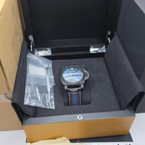 [WARRANTY to 2031] Panerai Luminor Marina Carbotech Blu Notte PAM 1664 PAM01664 44mm Carbotech Carbon Blue Full Set MSRP 18K - Image 9
