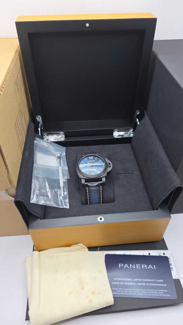 [WARRANTY to 2031] Panerai Luminor Marina Carbotech Blu Notte PAM 1664 PAM01664 44mm Carbotech Carbon Blue Full Set MSRP 18K